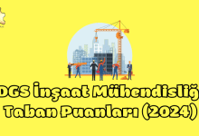 DGS İnşaat Mühendisliği Taban Puanları (2024)
