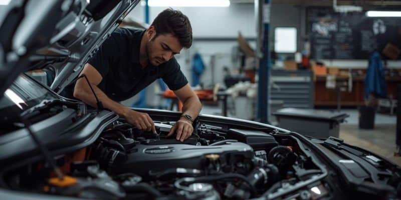 Yetkili oto serviste arac bakimi yapan yetkili Mühendistan